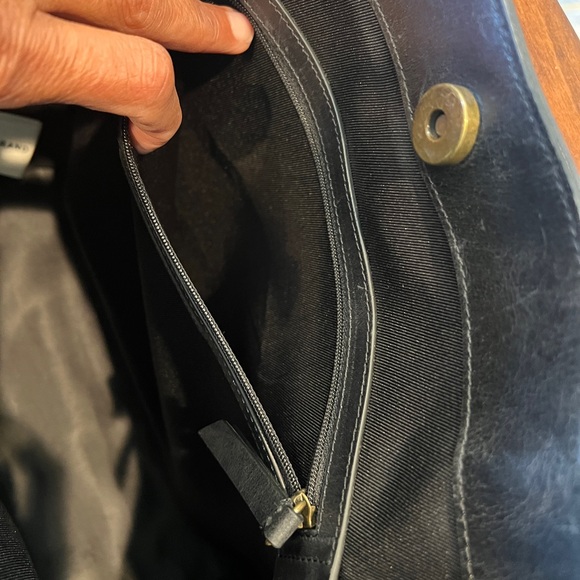 Lucky Brand Black Studded Tote with Braided Detail - Picture 8 of 12